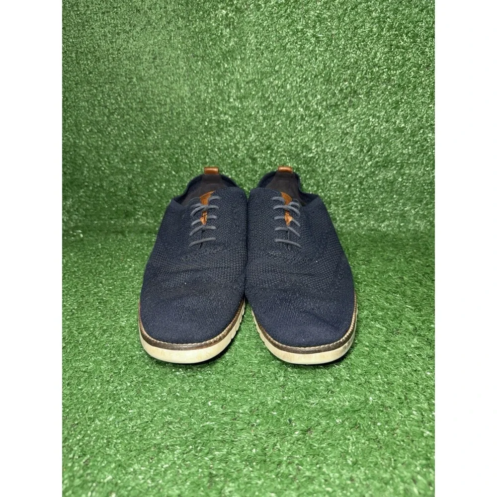 Cole Haan Zero Grand Men Size‎ 13 Blue Mesh Wingtip Oxfords Casual Comfort Shoes